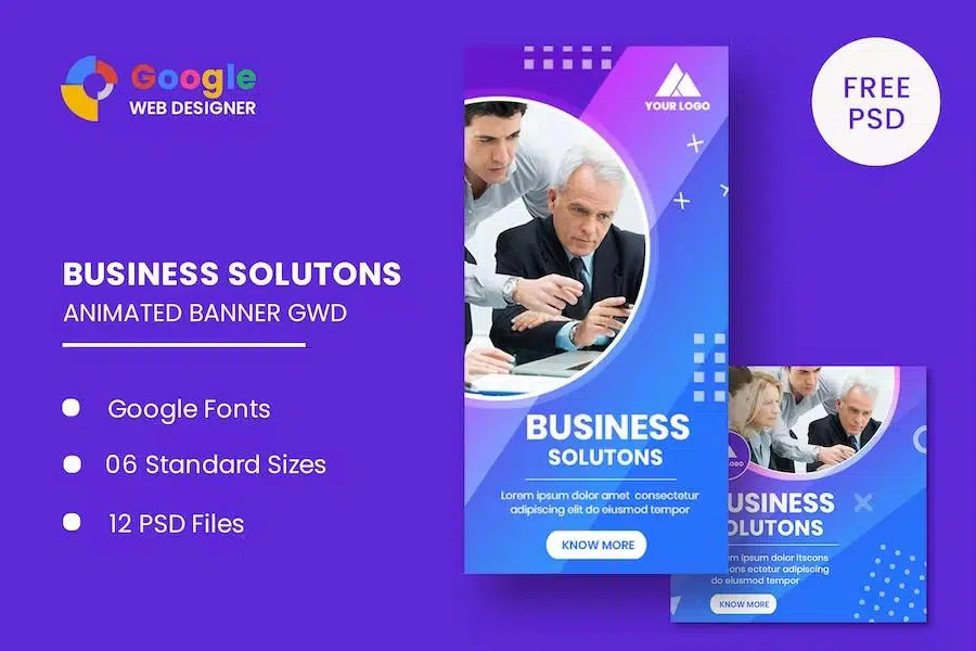 Business Solution Animated Banner GWD