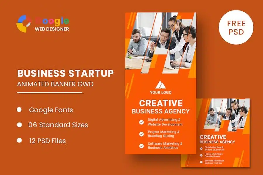 Business Startup Animated Banner GWD