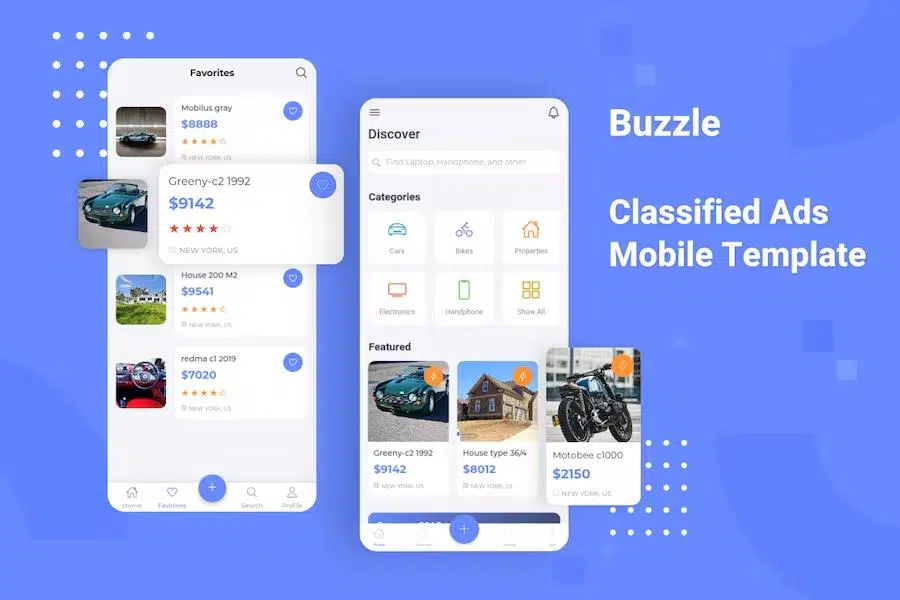 Buzzle – Classifed Ads Mobile Template