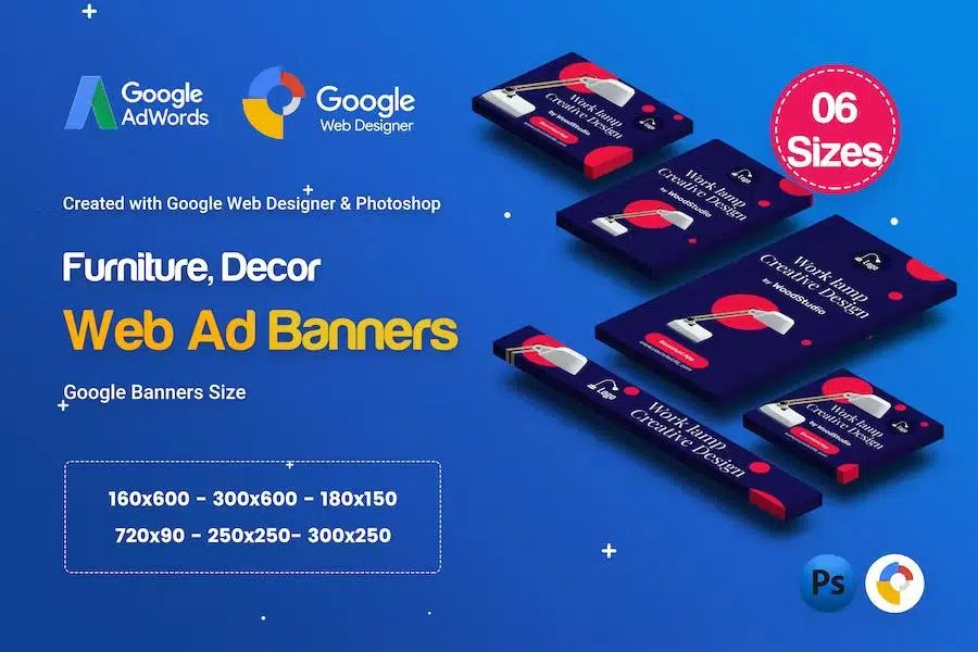 C70 – Furniture, Decor Banners GWD & PSD