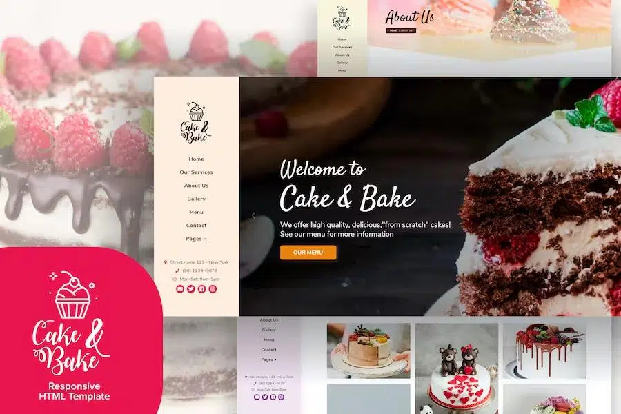 Cake & Bake – Resposive HTML5 Template