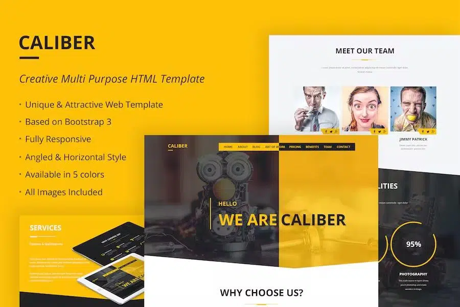 Caliber – Creative Multi Purpose HTML Template