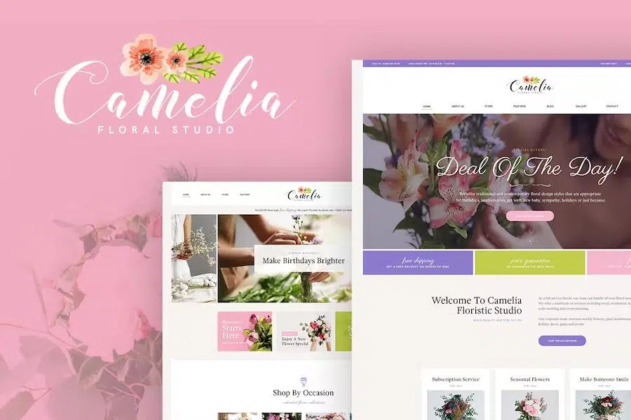 Camelia – A Floral Studio Florist WordPress Theme