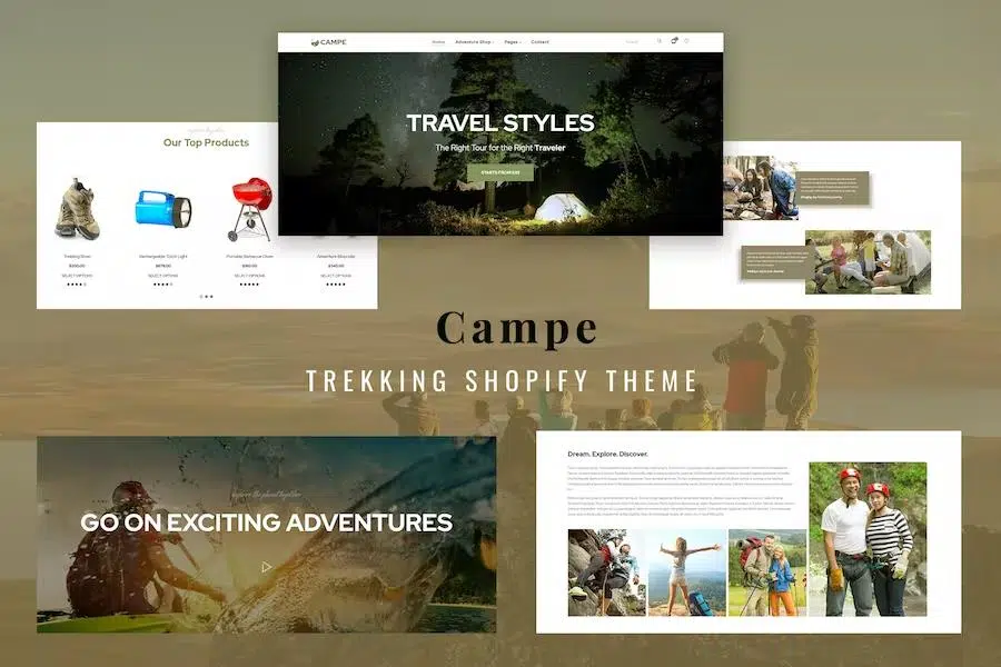 Campe – Camping & Adventure Shopify Store