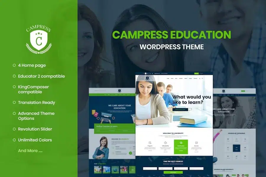 Campress – Responsive Education WordPress Theme