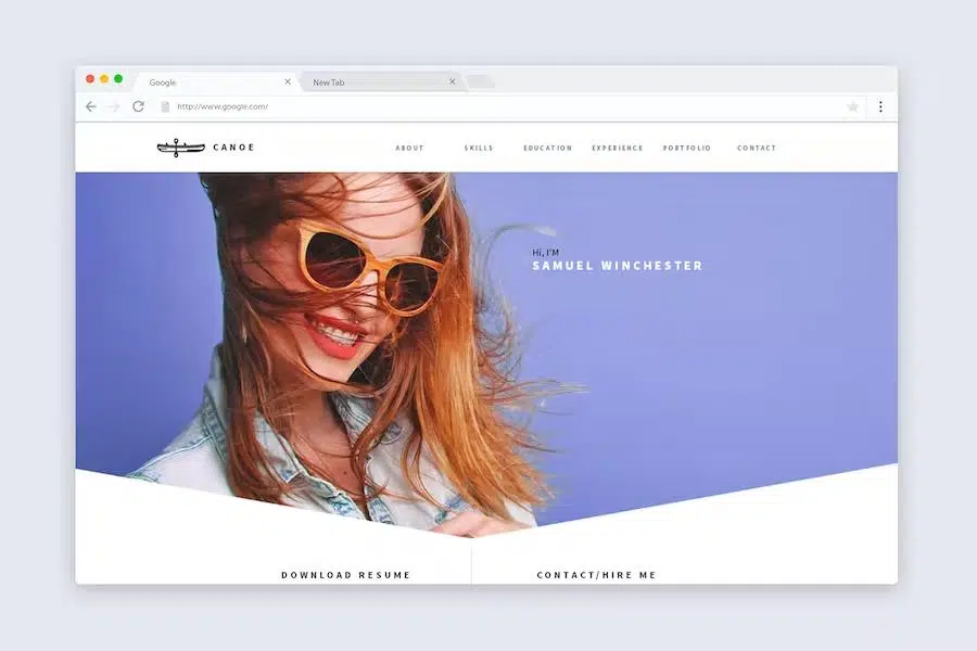 Canoe – CV Resume Personal Muse Template