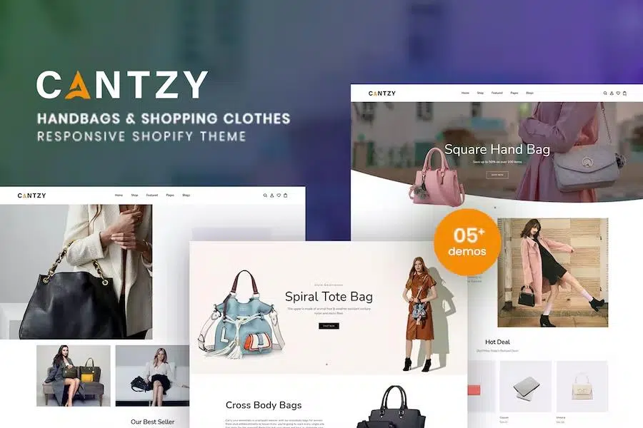 Cantzy – Handbags & Shopping Clothes Responsive Shopify Theme