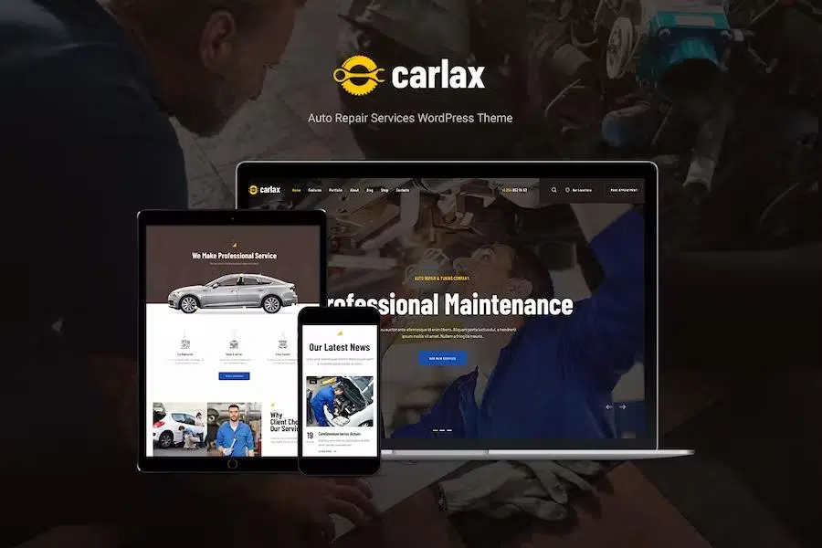 Carlax – Car Parts Store & Auto Service WordPress Theme