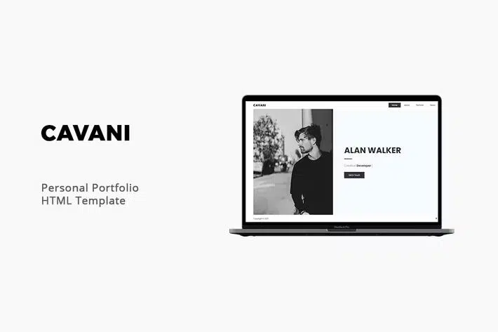 Cavani – Personal Portfolio HTML Template