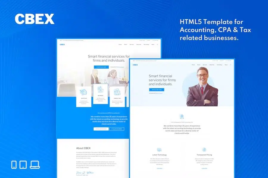 CBEX – Responsive CPA, Tax and Accounting HTML5 Template