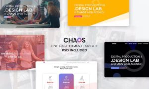 Chaos – Creative Parallax One Page HTML5 Template