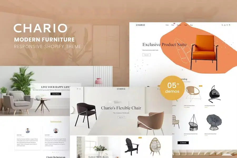 Chario – Modern Furniture Responsive Shopify Theme