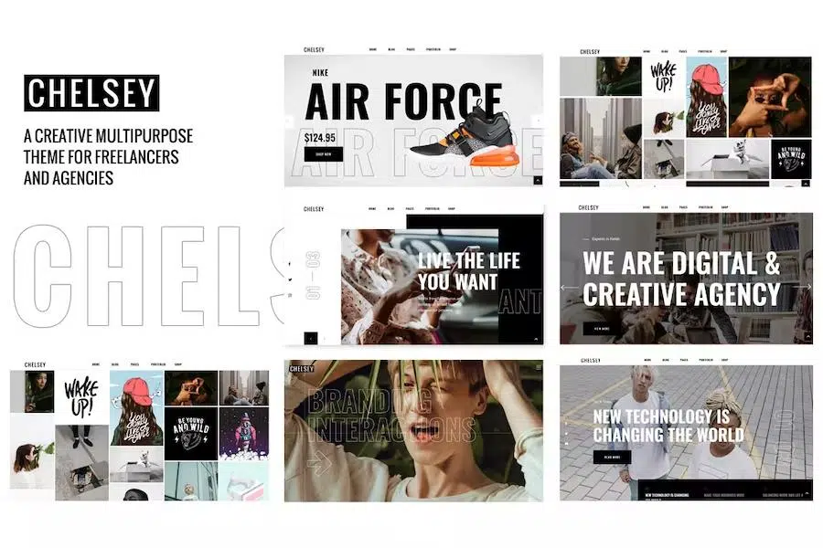 Chelsey – Portfolio Theme for Freelancers and Agencies