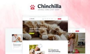 Chinchilla – Animal Care & Pet Shop WordPress Theme