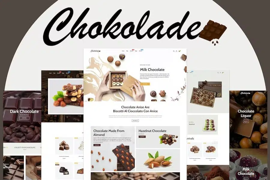 Chokolade – Chocolate Sweets & Candy And Cake Shopify Theme
