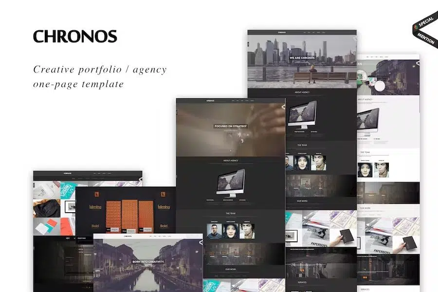 Chronos – Parallax One Page HTML Template