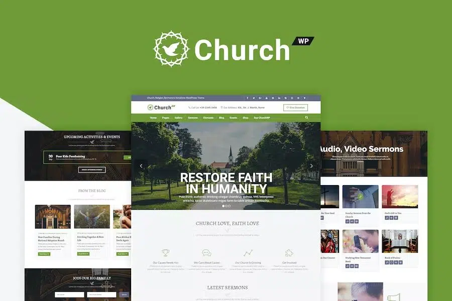 ChurchWP – A Contemporary WordPress Theme for Churches