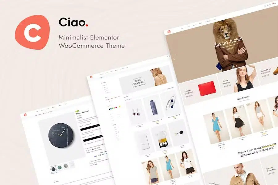 Ciao – Minimalist Elementor WooCommerce Theme