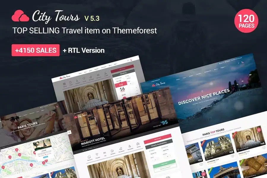 CityTours – Travel and Hotels Site Template