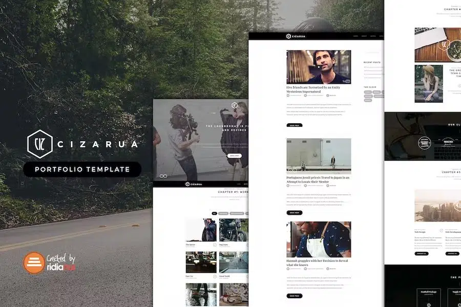 Cizarua – Responsive One Page Portfolio HTML Template