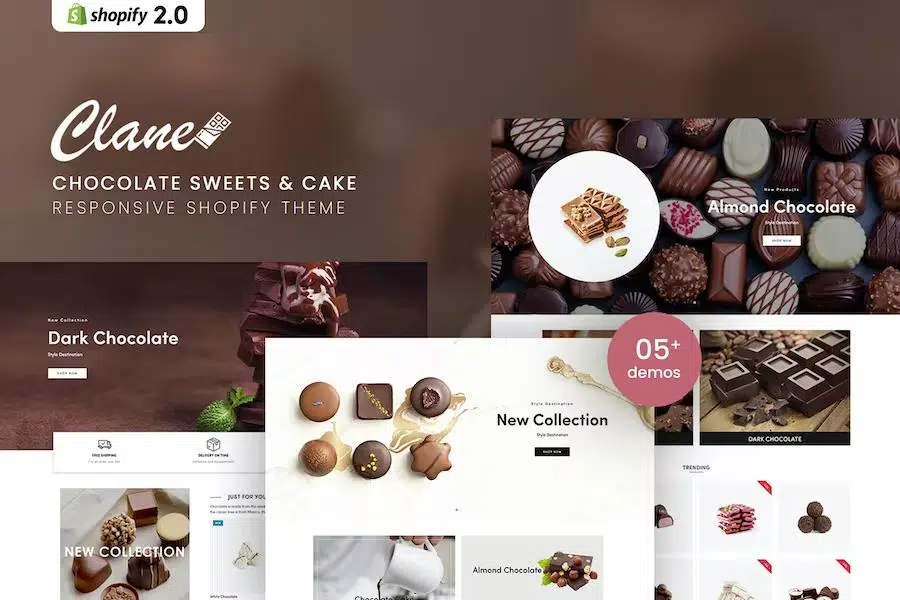 Clane – Chocolate Sweets & Cake Shopify Theme