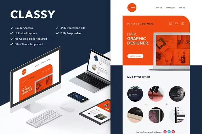 Classy – Responsive Email + Themebuilder Access