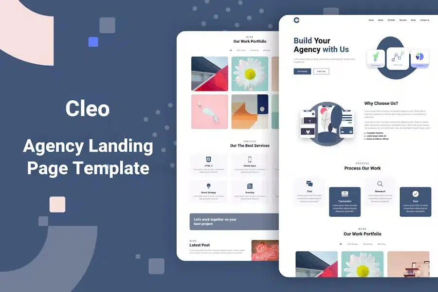 Cleo – Agency Landing Page Template