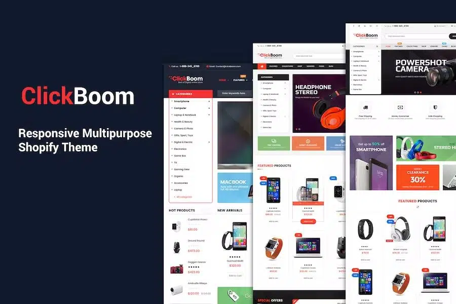 ClickBoom – Responsive Multipurpose Shopify Theme (Sections Ready)