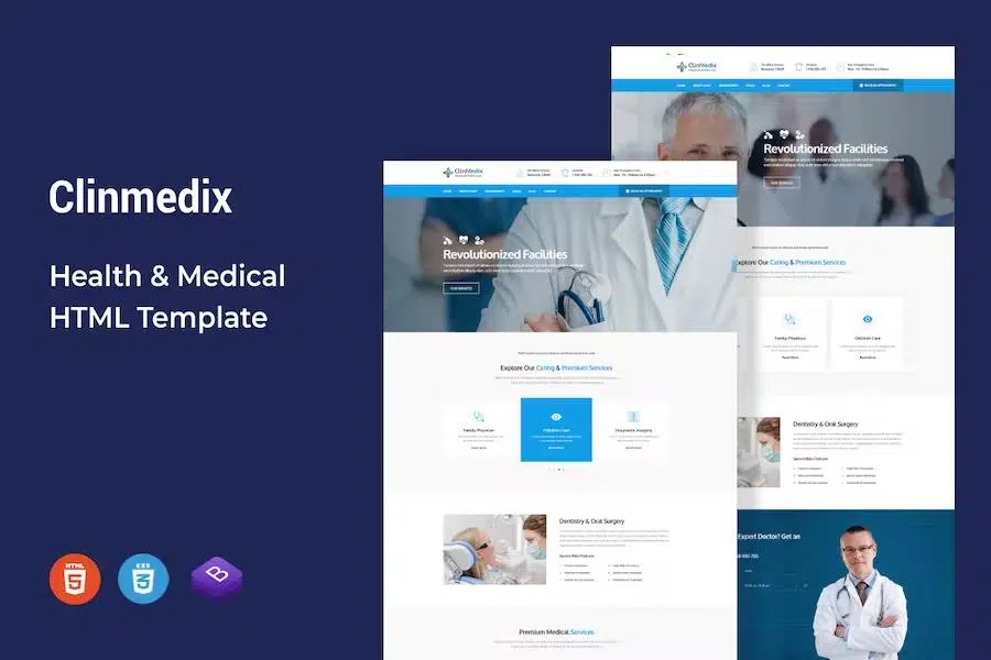 Clinmedix – Health & Medical HTML Template