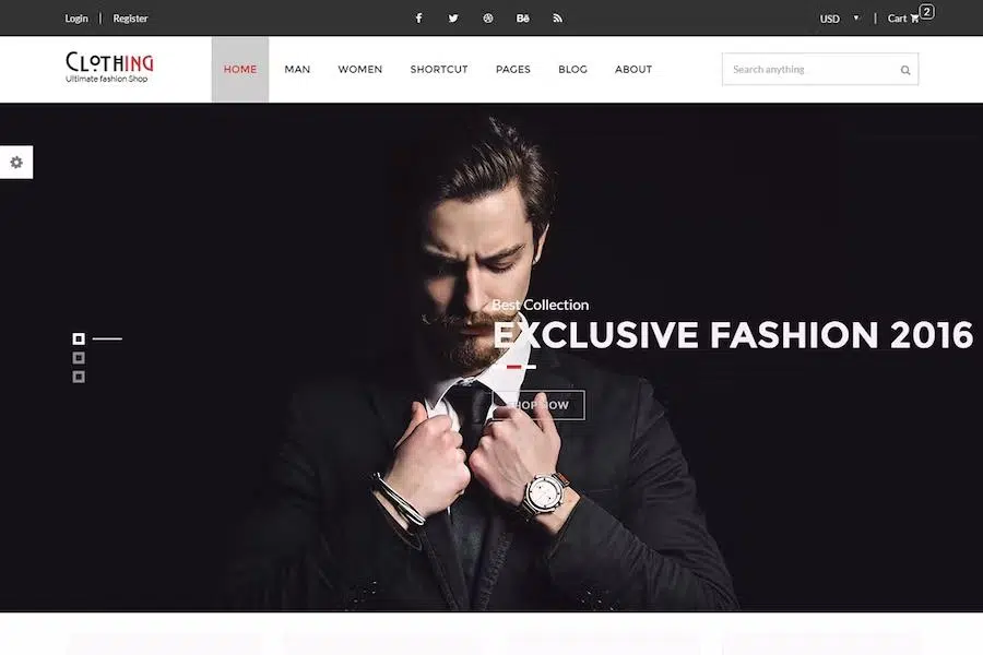 Clothing – Fashion Modern HTML5 eCommerce Website Template