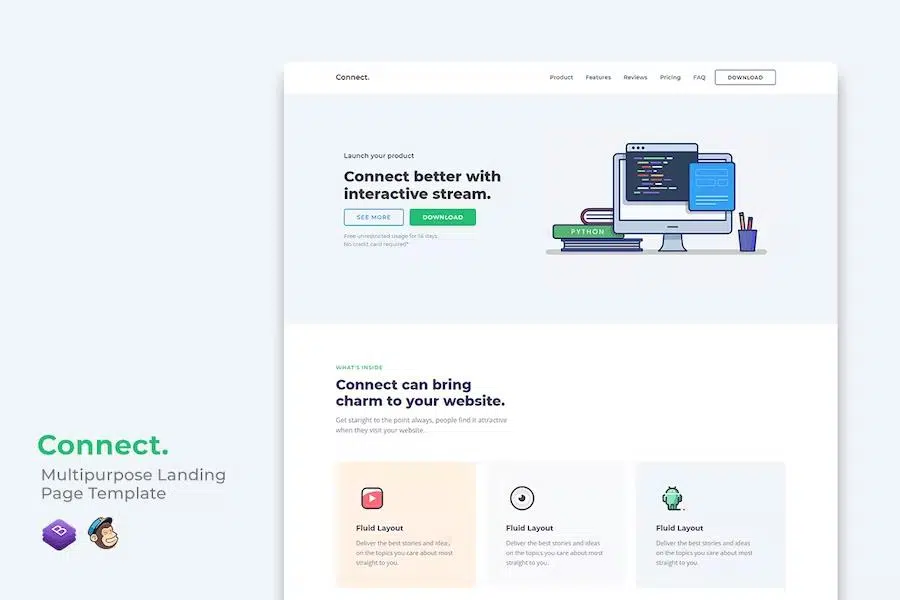 Connect Multipurpose Landing Page Template