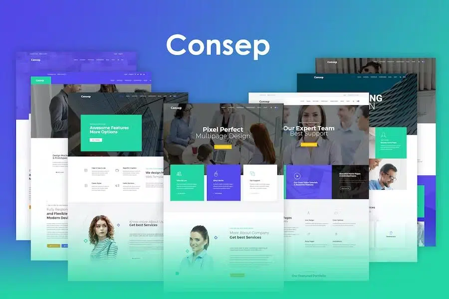 Consep – Responsive Multi-Purpose HTML5 Template