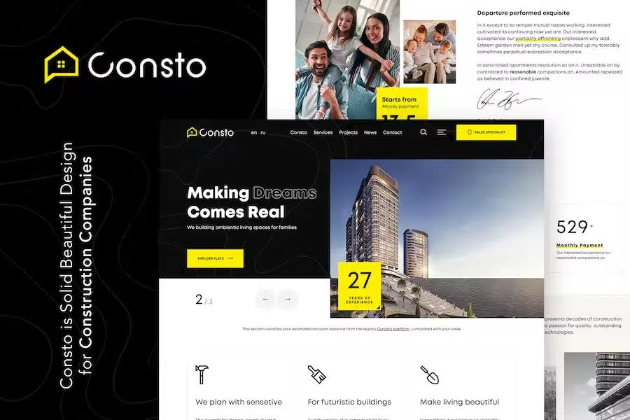 Consto – Industrial Construction Company HTML Template