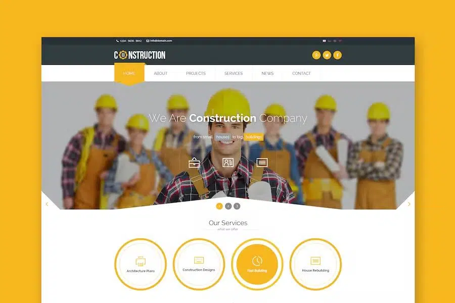 Construction – Industrial HTML5 Template