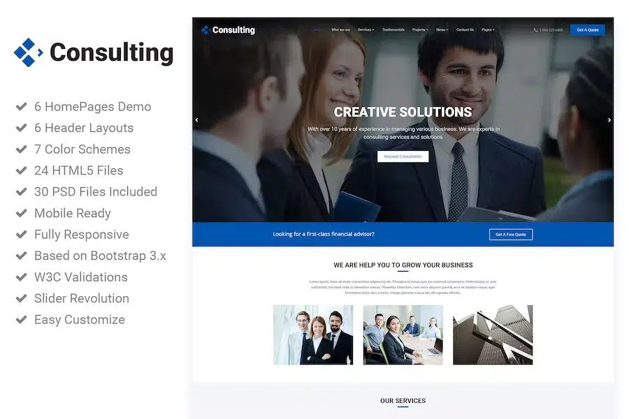 Amaco – Consulting HTML5 Template