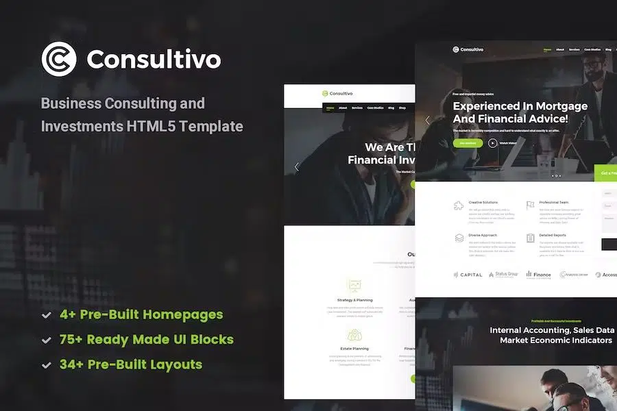 Consultivo – Business Consulting and Investments HTML5 Template