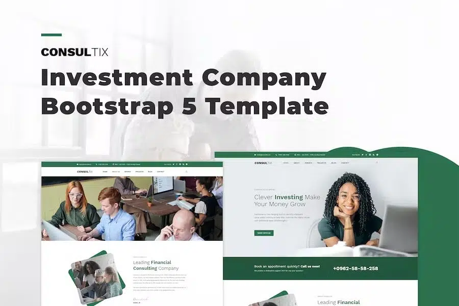 Consultix – Investment Company Bootstrap 5 Template