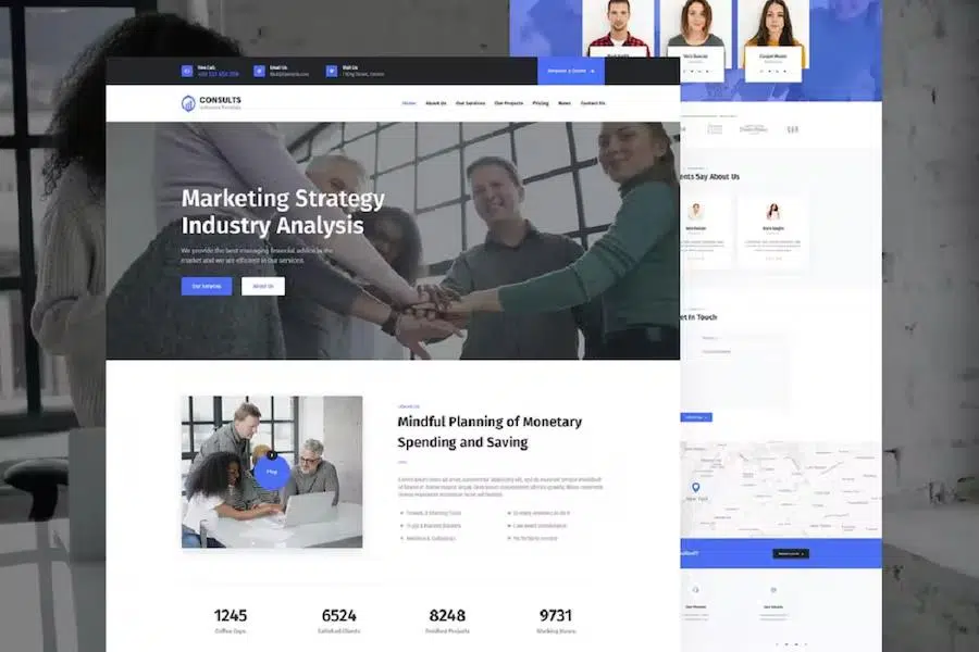 Consults – Consulting and Finance HTML Landing Page Template