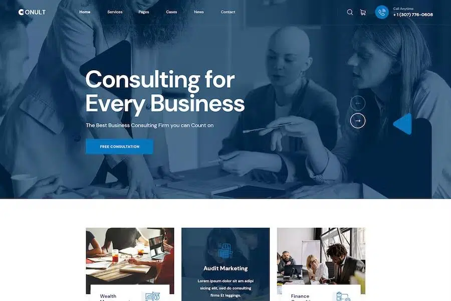 Conult – Consulting Business WordPress Themes