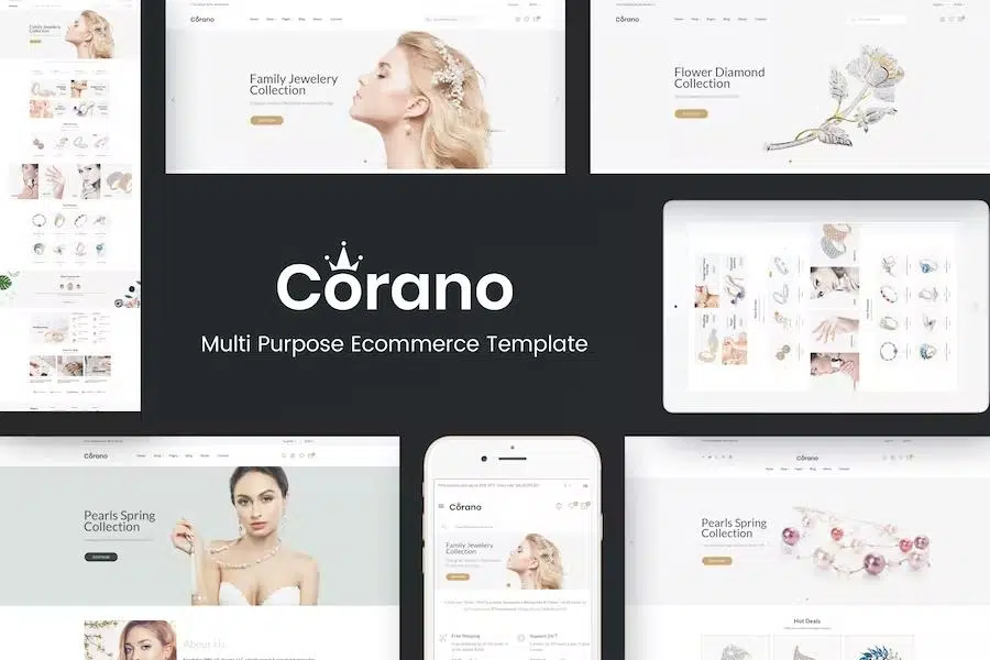 Corano – Jewellery OpenCart Theme (Page Builder Layouts)