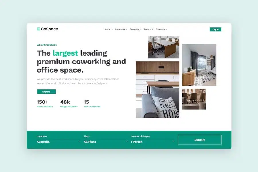 CoSpace – Coworking Company & Events HTML Template + RTL