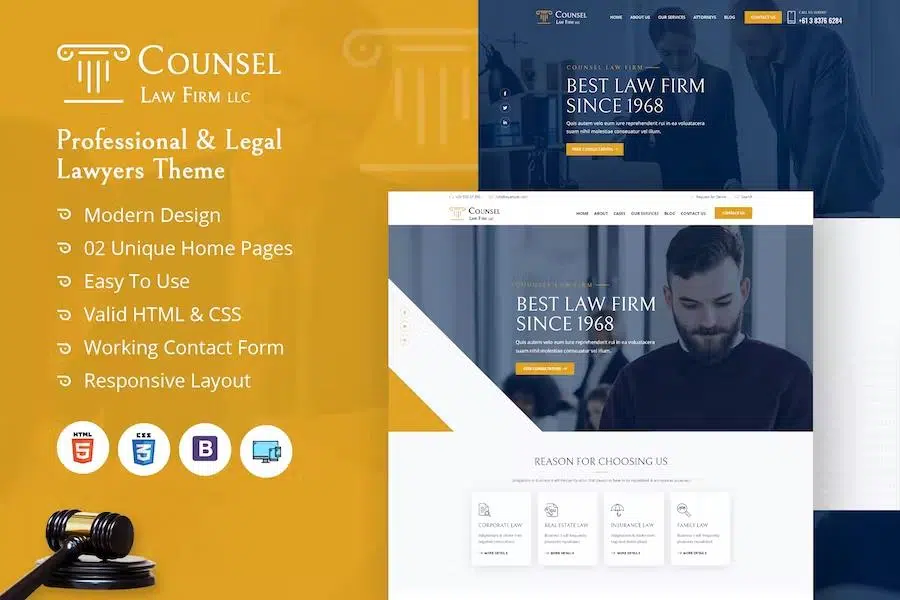 Counsel Law Firm HTML