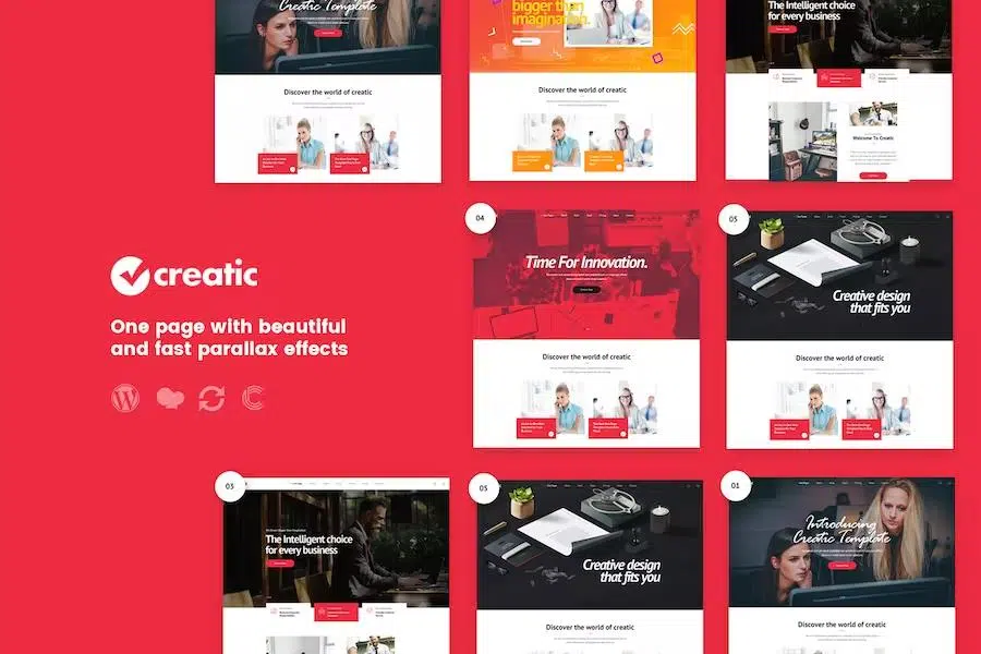 Creatic – One Page Parallax WordPress