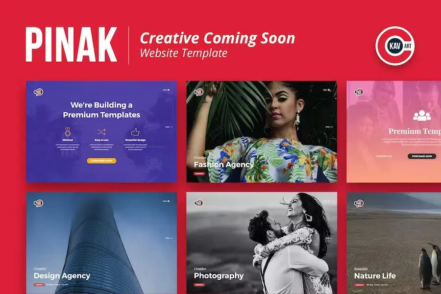 Creative Coming Soon Template – PINAK