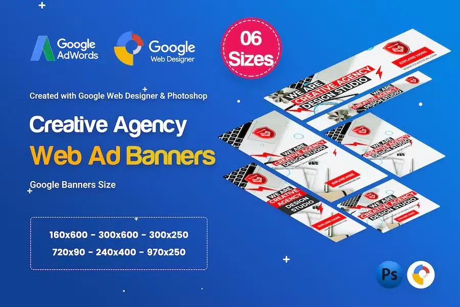 Creative, Startup Agency Banners HTML5 D37