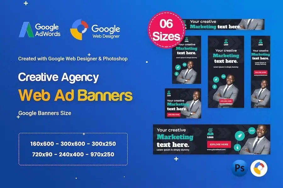 Creative, Startup Agency Banners HTML5 D61 – GWD