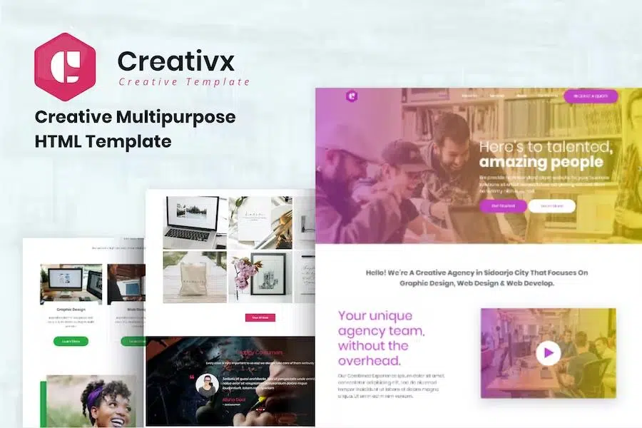 Creativx – Creative Multipurpose HTML Template