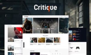 Critique – Magazine, Newspaper & Review WordPress Theme