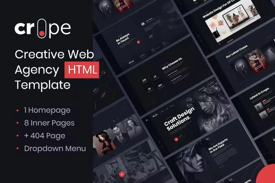 Crope – Creative Web Agency HTML Template