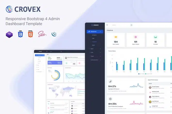 Crovex – Admin & Dashboard Template